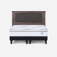 Cama Europea Neo Plus 2 Plazas 150x200 cm + Respaldo New Ray