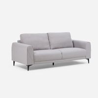 Sofá Padua 3 Cuerpos Color Gris Perla