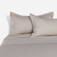 Sábana Rosen 300 Hilos Algodón Lisa Tape Visón Súper King