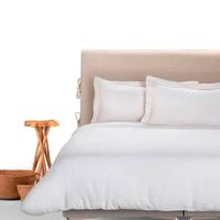 Funda Plumón Rosen Lino Pure Liso 2 Plazas Blanco