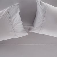 Sábana Rosen 200 Hilos Algodón Lisa Plata 1 Plaza