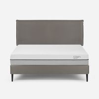 Cama Europea Pratta 2 Plazas Pata Acero BN +Respaldo Maurice