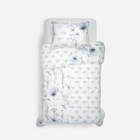 Plumón Algodón Reversible Valencia Azul/Blanco 1,5 Plazas