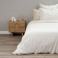 Set Funda de Plumón + Sábana Inferior Pure Blanco 1.5 Plazas