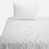 Sábana 144 Hilos Lisa Blanca 1.5 Plazas