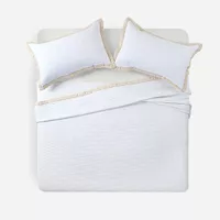 Cubrecama Algodón Albona Blanco 2 Plazas