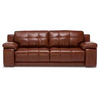 Sofá Rosen 5037 3 Cuerpos Cuero Caramelo