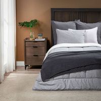 Plumón Sherpa Liso Grafito Melange 1 Plaza