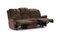 Sofá Reclinable Rosen Jarrie 3 Cuerpos Chex Manual Tela Café