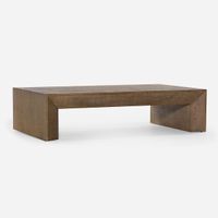 Mesa de Centro Rosen Ruka Rectangular 140 x 80 cm Café