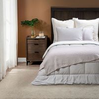 Plumón Sherpa Liso Greige Melange 1.5 Plazas