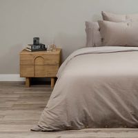 Set Funda de Plumón + Sábana Inferior Pure Topo 1.5 Plazas