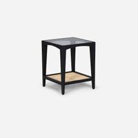 Mesa Lateral Cuadrada 45x45x55 cm Mikeli Negra