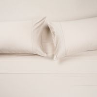 Sábana Rosen 300 Hilos Algodón Lisa Natural Súper King