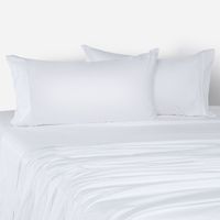 Sábana de 300 Hilos Algodón Orgánico Blanca King