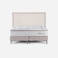Cama Europea Bock 2 Plazas 150x200 cm + Respaldo Carrington