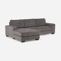 Sofá Seccional Sullivan Izquierdo Tela Gris