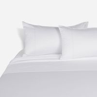 Sábana Rosen 500 Hilos Algodón Bordada Blanca Súper King