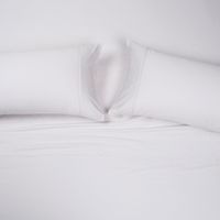 Sábana Rosen 300 Hilos Algodón Lisa Hielo Súper King