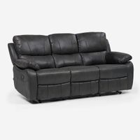 Sofá Reclinable Rosen Orson 3 Cuerpos Tela Manual Stone