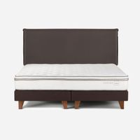 Cama Europea Rosen Classique+ 2 Plazas + Respaldo Maurice