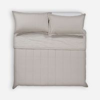 Cubrecama Algodón Stripes Crudo 2 Plazas