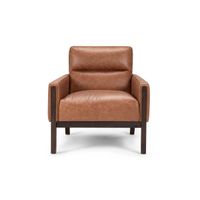 Poltrona Rosen Timber Cuero Camel