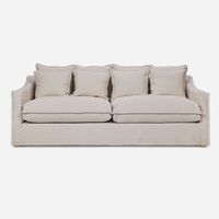 Sofá Rosen Pangrati 3,5 Cuerpos Tela Crudo