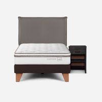 Cama Classique+ 1,5 Plazas + Muebles Maurice Grafito