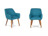 Set 2 Poltronas Rosen Matilda Tela Azul