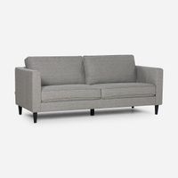 Sofá Rosen Narva 3 Cuerpos Tela Gris