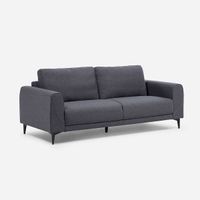 Sofá Padua 3 Cuerpos Color Grafito