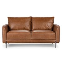 Sofá Rosen Westwood 2 Cuerpos Cuero Camel