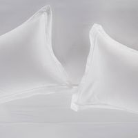 Sábana Rosen 500 Hilos Algodón Lisa Blanca 2 Plazas