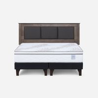 Cama Europea Neo Plus King 180x200 cm + Respaldo Rachel