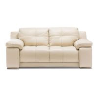 Sofá Rosen 5037 2 Cuerpos Cuero Beige