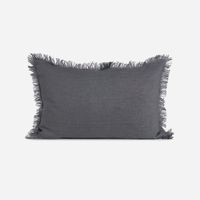Funda de Cojín Lino Costa 60 x 40 cm Grafito