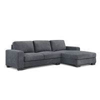 Sofá Seccional Rosen Randall Derecho Tela Grafito