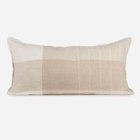 Cojín Lino Vigo 85 x 45 cm Líneas Beige