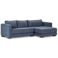 Sofá Seccional Rosen Copeland Derecho Tela Indigo