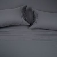 Sábana Rosen 300 Hilos Algodón Lisa Humo Súper King