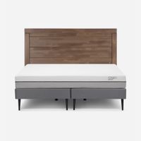 Cama Europea Pratta 2 Plazas BD Pata Acero+ Respaldo Sicilia