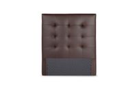 Respaldo Rosen New Oliver 1,5 Plazas Cuero Marrón