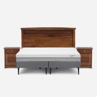 Cama Pratta 2 Plazas Base Dividida + Muebles Veneto