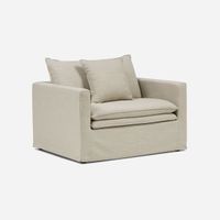 Sillón Gabon 1 Cuerpo Tela Beige
