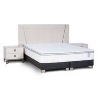 Set Respaldo Queen + Veladores Rosen Mont Blanc