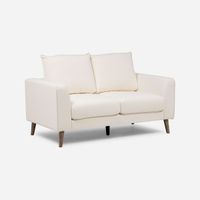 Sofá Biran 2 Cuerpos Tela Crudo