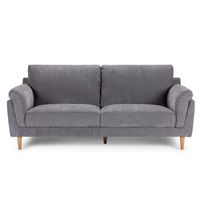 Sofá Rosen Wigmore 3 Cuerpos Tela Gris