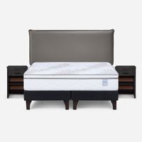 Cama Europea Neo Plus 2 Plazas + Muebles Maurice