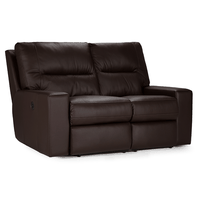 Sofa Reclinable Tolstoi 2 Cuerpos Elec Mad Marron